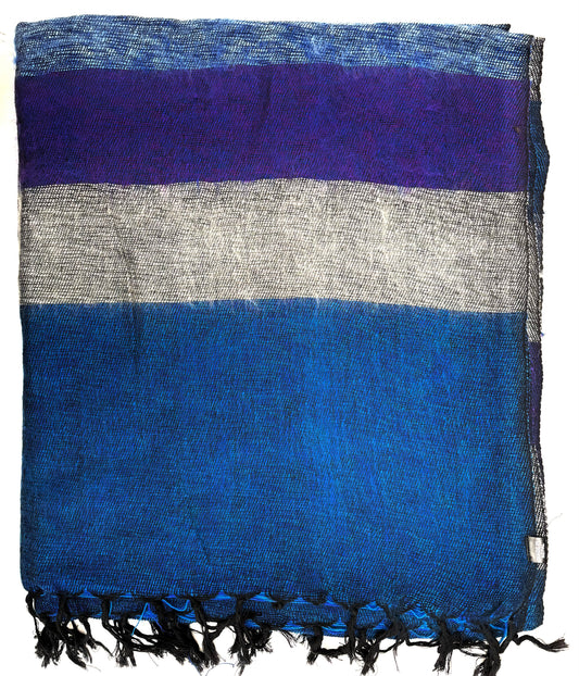 WOOL BLEND “MAGIC STRIPE” SHAWL 80x195CM