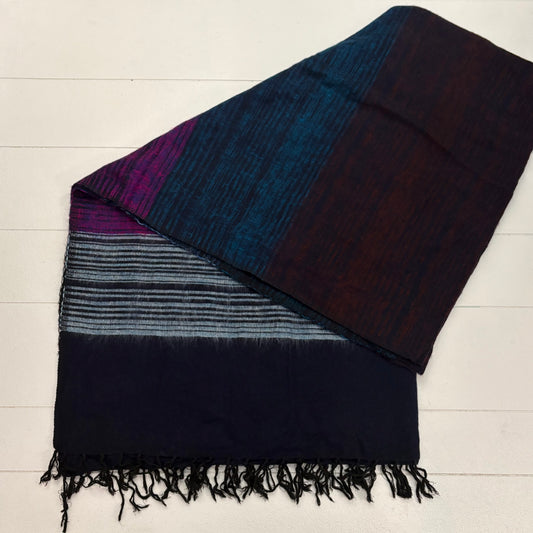 WOOL BLEND HANDLOOM BLANKET 110X260CM