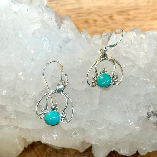 Turquoise 925 Sterling Silver Earring