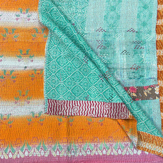 VINTAGE FINE STITCHED BENGALI KANTHA SEPT36