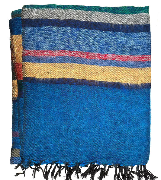 WOOL BLEND “MAGIC STRIPE” SHAWL 80x195CM