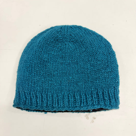100% WOOL HAND KNITTED BEANY FLEECE LINED