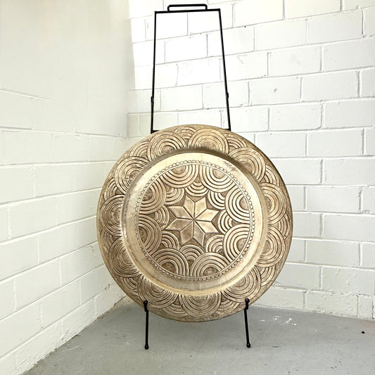 5-Tier Metal Display Stand for Small to Large Plates upto 100cm, Trays & Wall Art, Comes in Silver also