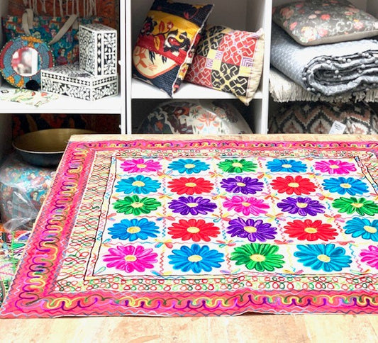 EMB. COTTON SONA THROW