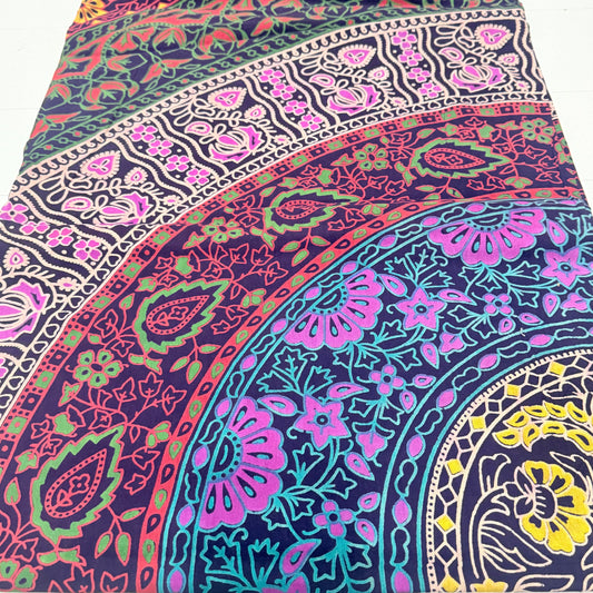 100% COTTON PRINTED THROW 210x240CM