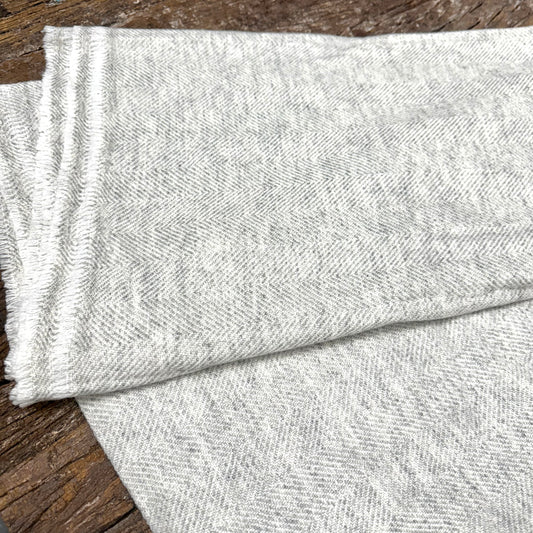 WOOL N CASHMERE BLEND HEAVY THROW 140x270cm