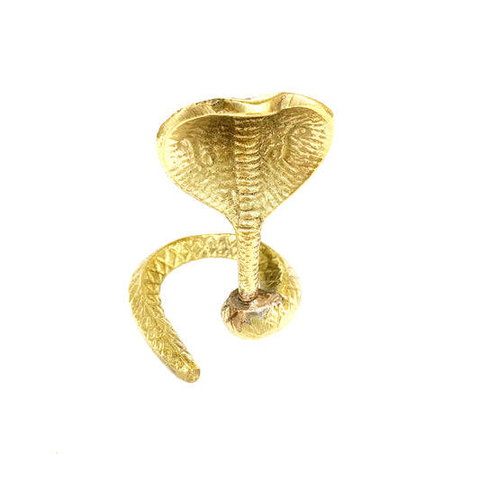 BRASS SNAKE REBIRTH STATUE 8x6CM