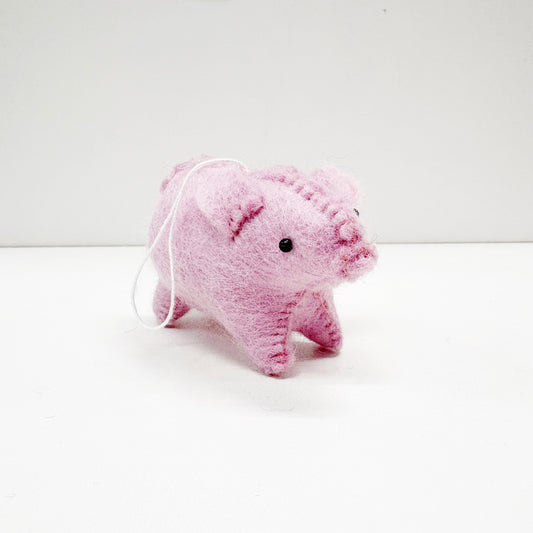 PINK PIG 10x6CM HANGING