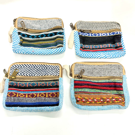 COTTON COIN PURSE 15x12CM