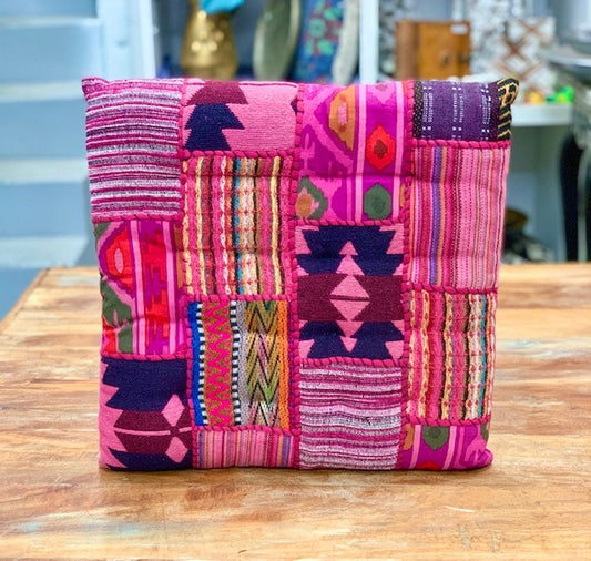 TRIBAL FABRIC PATCHWORK SEAT 40CM