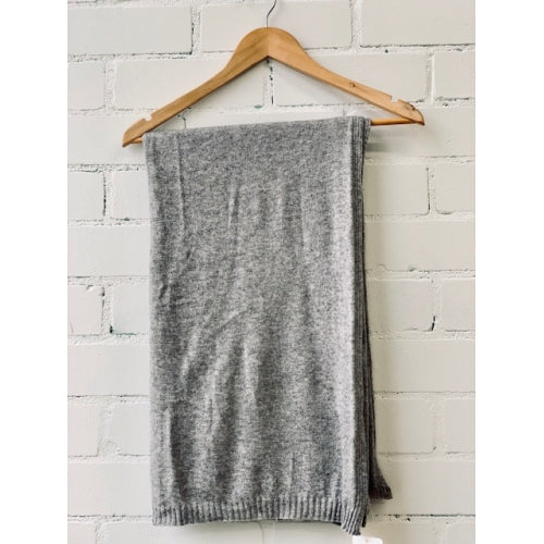 CASHMERE BLEND HEAVY KNITTED WRAP 70X210CM