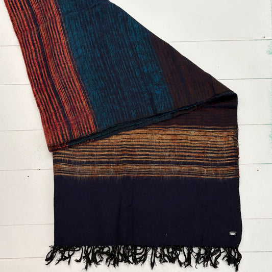 WOOL BLEND HANDLOOM BLANKET 110X260CM