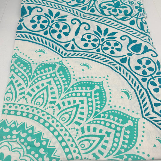 100% COTTON PRINTED THROW 210x240CM