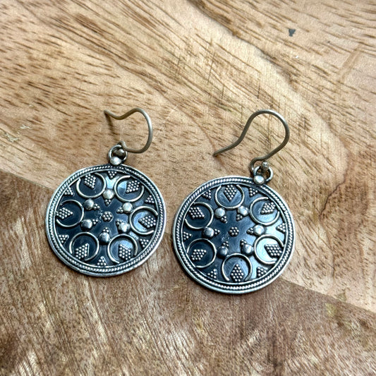 925 Sterling Silver Antique finish Earring