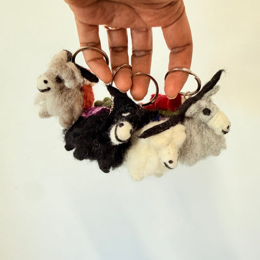 4pcs PACK YAK KEYRING 8x6CM