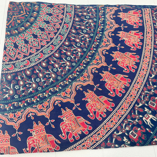 100% COTTON PRINTED THROW 210x240CM