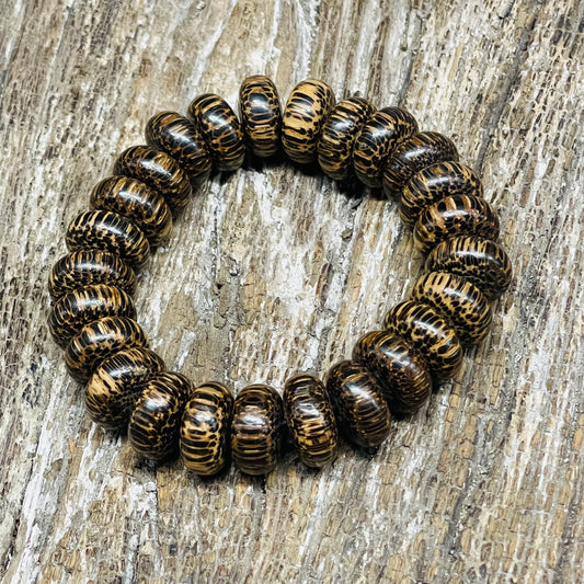 NATURAL WOOD WRIST PRAYER MALA
