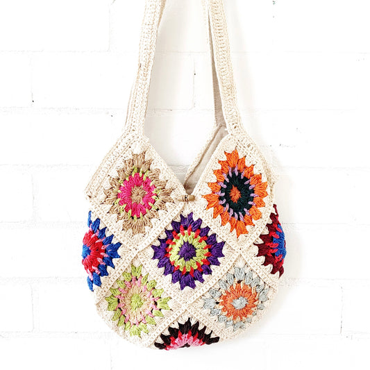 HAND CROCHET SHOULDER BAG 75x30CM