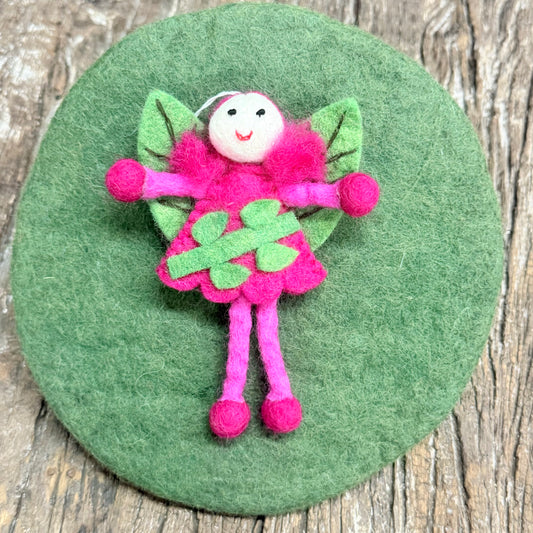 FELT GARDEN FAIRY LRG 13x10CM ASSORTED