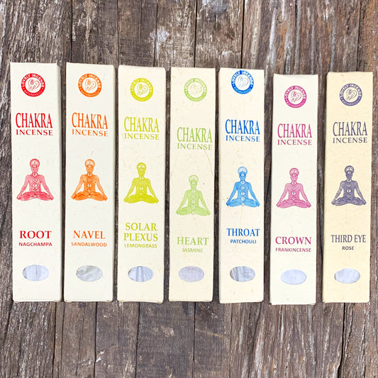 7pcs CHAKRA HERBAL INCENSE PACK - SD5SET