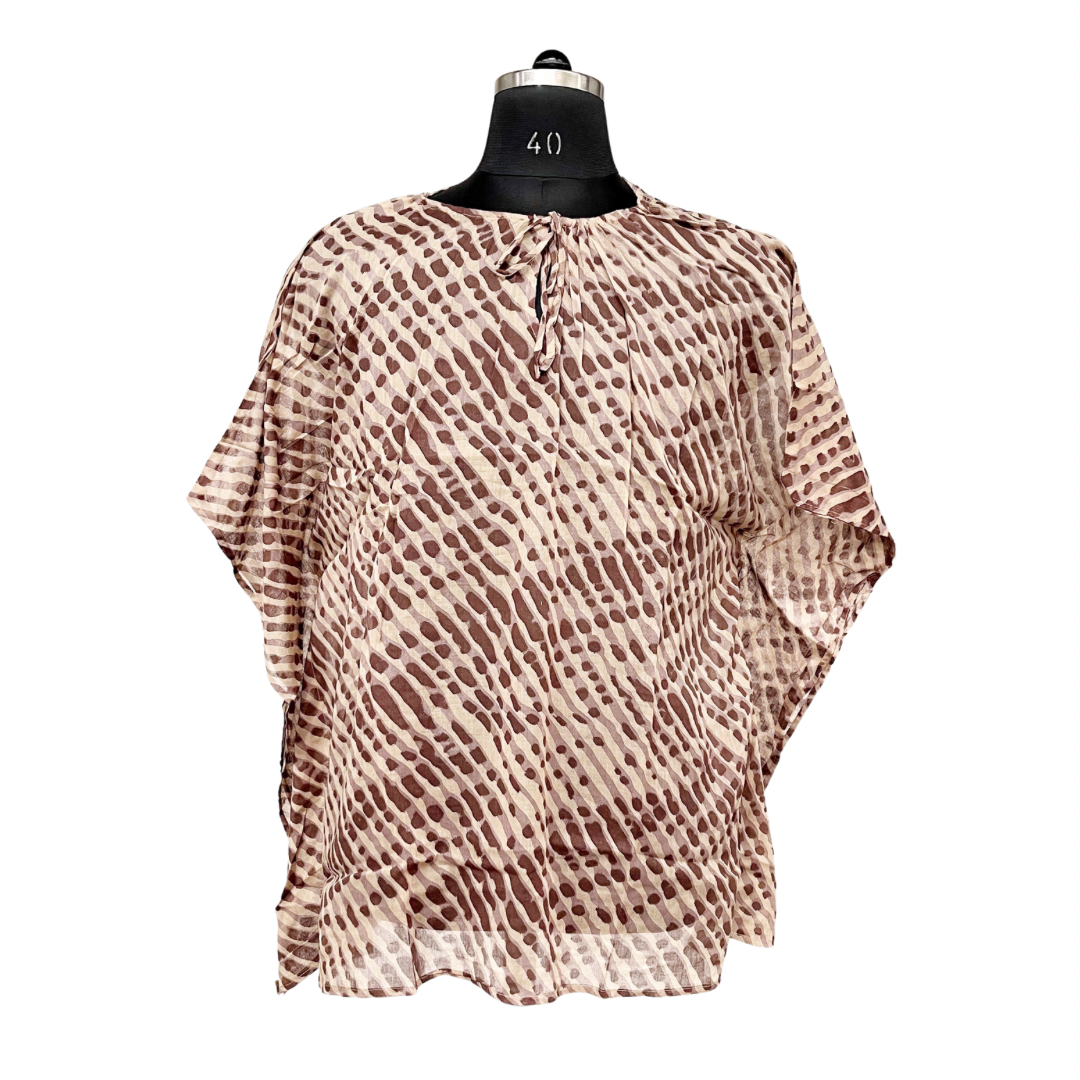 “Nomad Drift” Kaftan Top 100% Cotton