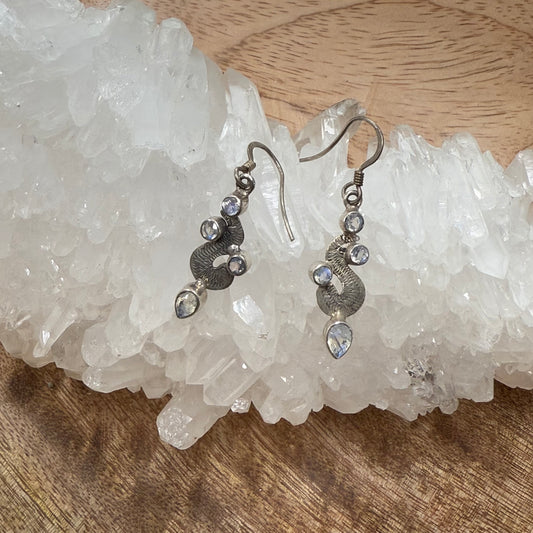 Moonstone 925 Sterling Silver Earring