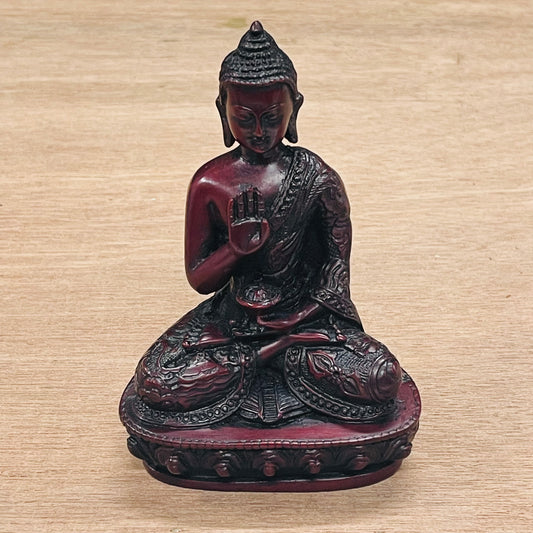 RESIN BLESSING BUDDHA 14CM