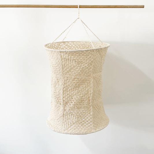 HAND CROCHET PATCHWORK LIGHT SHADE HANGING 30x37CM