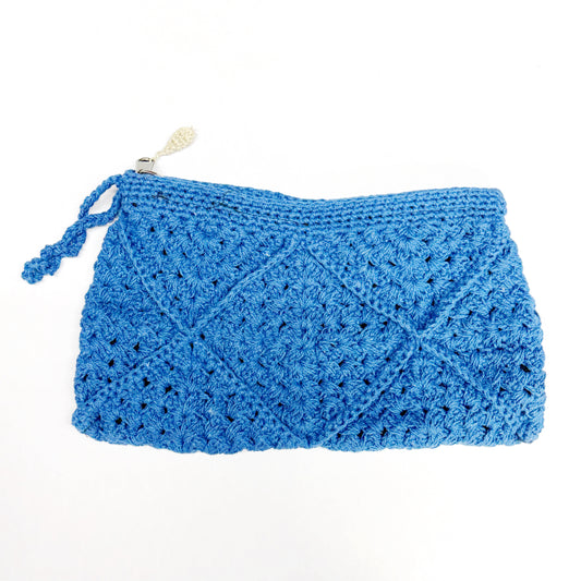 HAND CROCHET MIDNIGHT PURSE 27x16CM