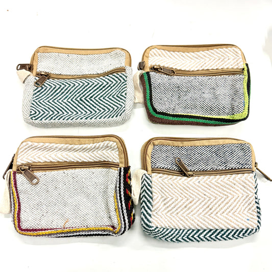 COTTON COIN PURSE 15x12CM