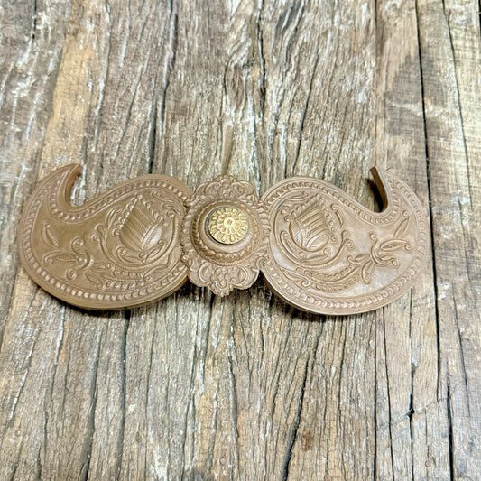 Vintage Alexis Kirk Copper Belt Buckle