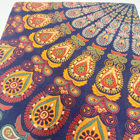 100% COTTON PRINTED THROW 210x240CM