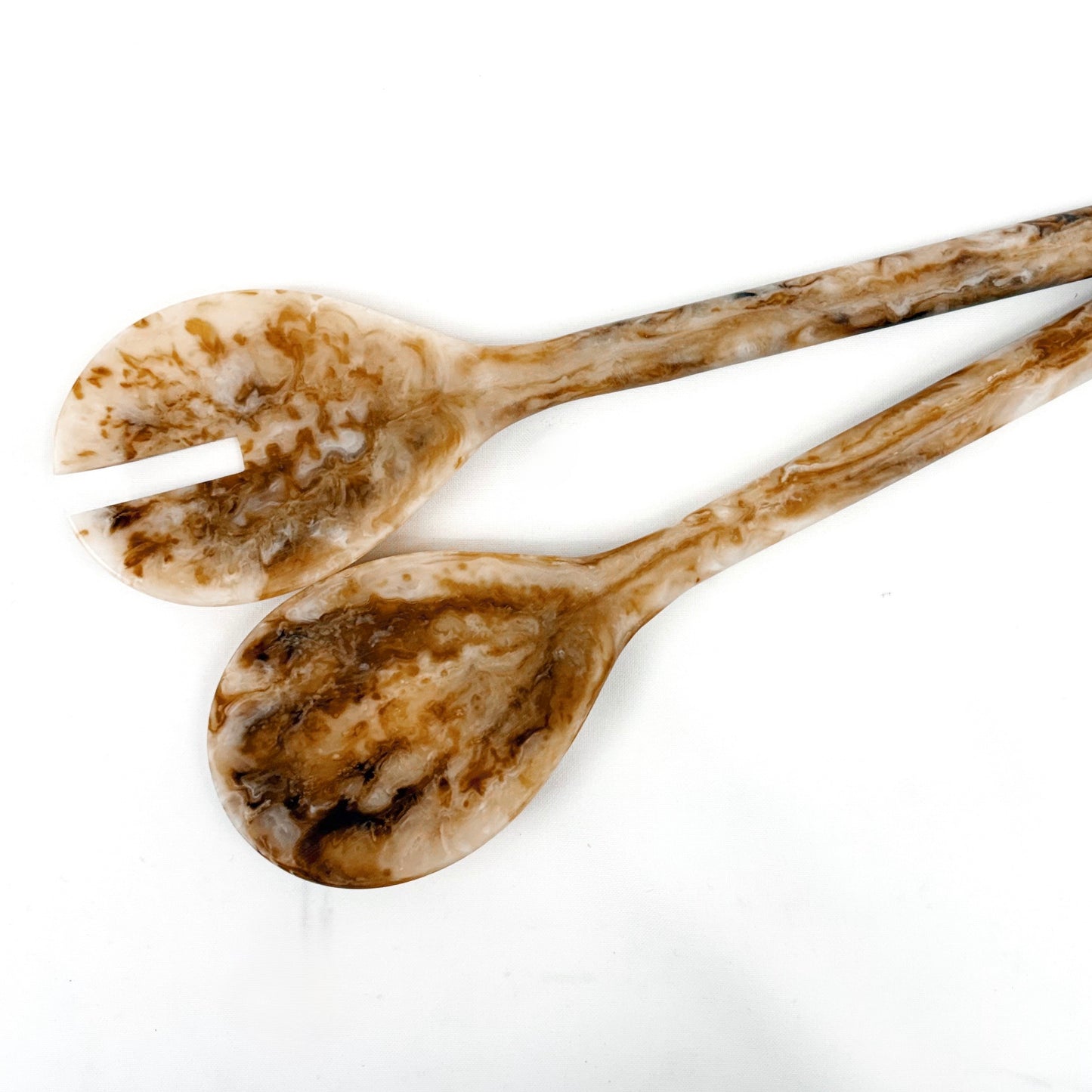 Resin Marbled Serving Spoons 27x7cm
