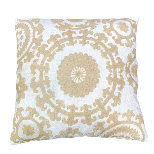 100% WOOLEN EMB. COTTON CUSHION COVER 45CM W/INSERT