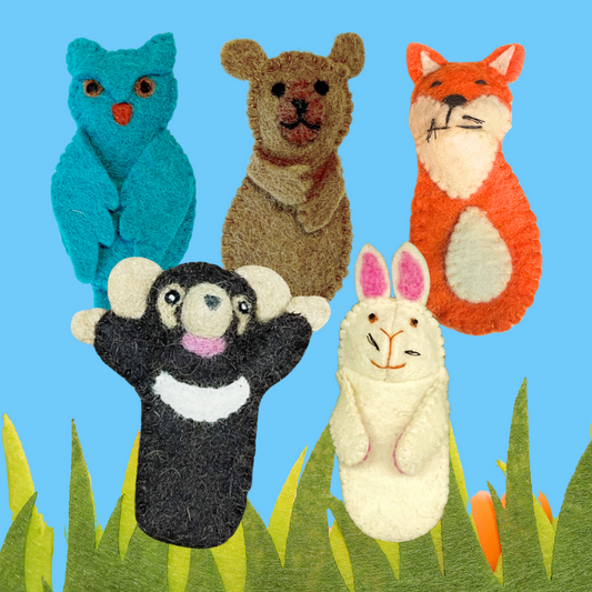 "WOODLAND FRIENDS" FINGER PUPPET SET