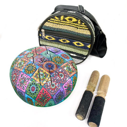 HAPPY DRUM SET RAINBOW 20X20CM