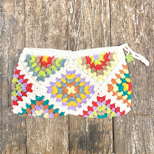 HAND CROCHET PURSE 27x16CM
