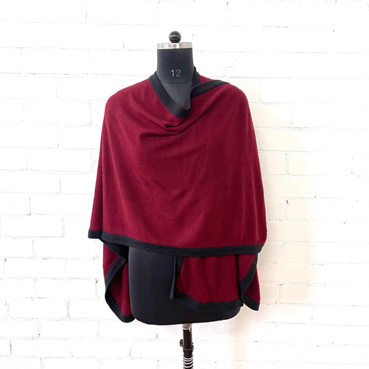 WOOL N CASHMERE BLEND CAPE