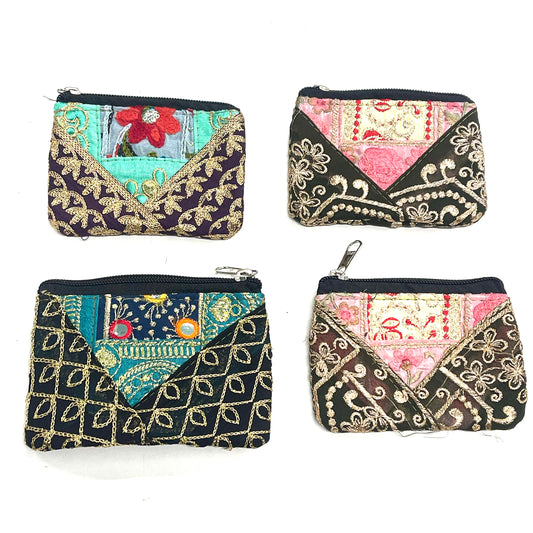 SILK SARI PURSE 9x11CM
