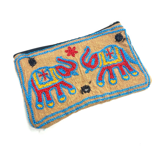 ELEPHANT SARI PURSE 19x12CM