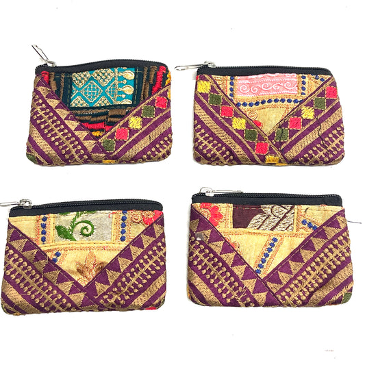 SILK SARI PURSE |SML| 9x11CM