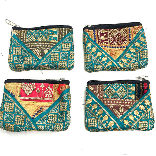 SILK SARI PURSE |SML| 9x11CM