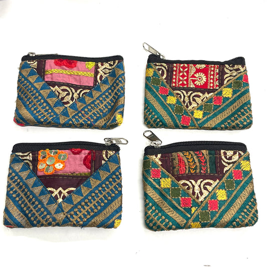 SILK SARI PURSE |SML| 9x11CM