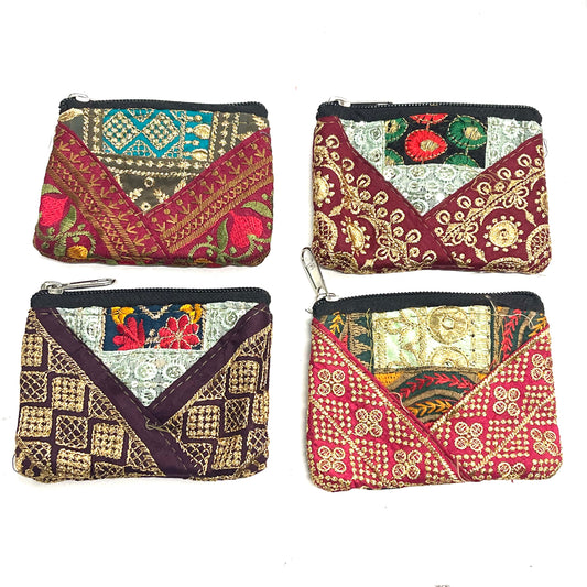 SILK SARI PURSE |SML| 9x11CM