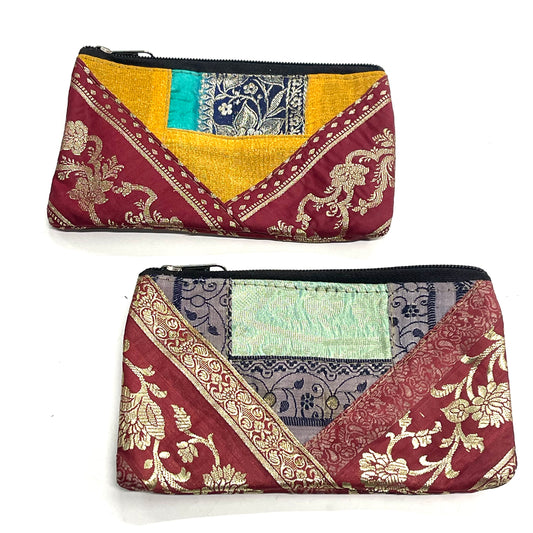 BW3 SILK SARI PURSE 17x11CM