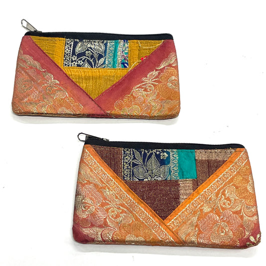 BW3 SILK SARI PURSE 17x11CM