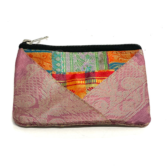 SILK SARI PURSE |MED| 14x10CM