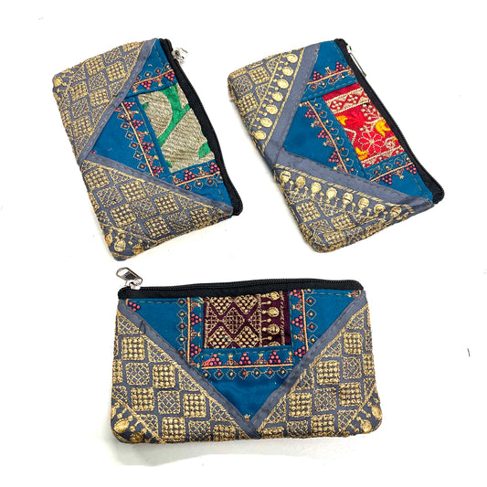 SILK SARI PURSE |LRG| 17x10CM