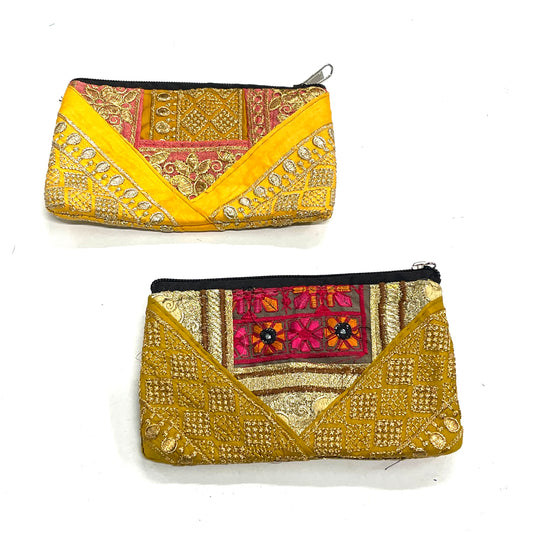SILK SARI PURSE |LRG| 17x10CM