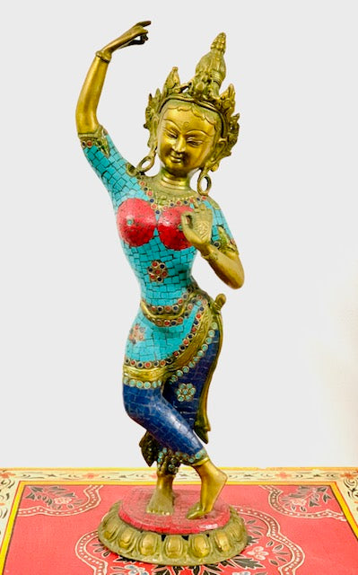BRASS STANDIND TARA 53CM